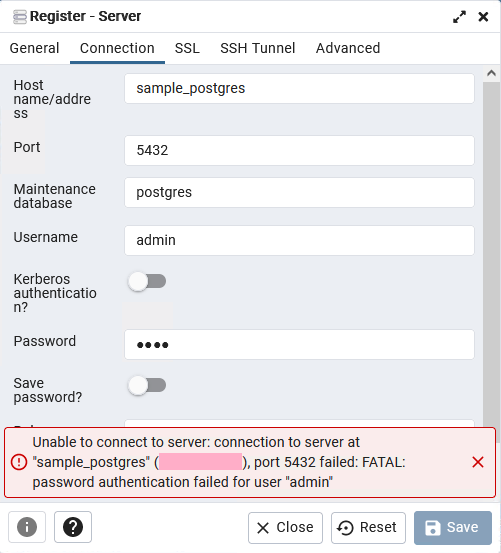 Docker PostgreSQL FATAL Password Authentication Failed For User xxx 